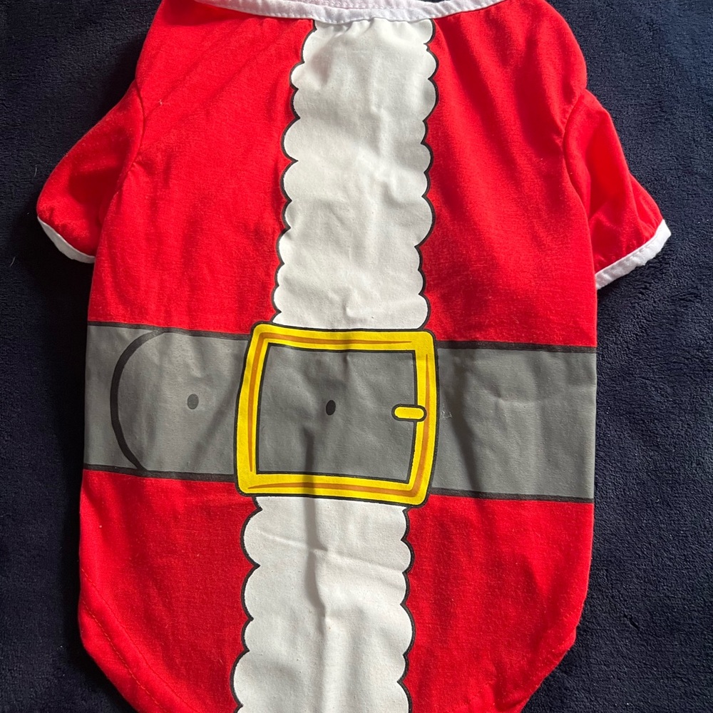Red Santa Claus, pet dog shirt